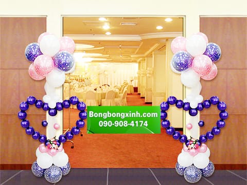 Trụ bong bóng 096 trang trí đẹp Trụ bong bóng 096 trang trí đẹp