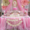 Bàn quà sinh nhật màu hồng cho bé gái BQ153