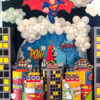 Backdrop sinh nhật cho bé chủ đề Superman BBBN149
