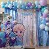 Backdrop sinh nhật vải voan Elsa BBX297