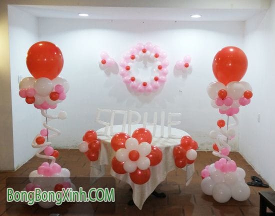 Bàn quà trang trí sinh nhật BQ124 Bàn quà trang trí sinh nhật BQ124