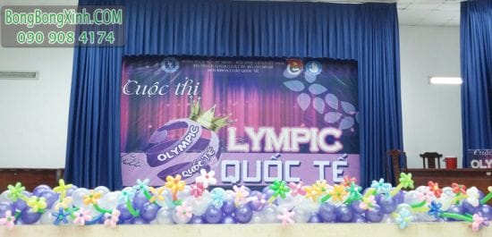 Trang trí sân khấu bong bóng tạo hình SSK051 Trang trí sân khấu bong bóng tạo hình SSK051