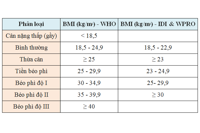 Cách xem chỉ số BMI khoa học chính xác cho bạn BMI tiêu chuẩn