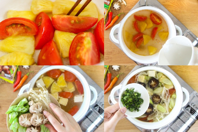 Canh chua chay thanh đạm với 4 cách nấu phong phú chống ngán Nấu canh chua nấm